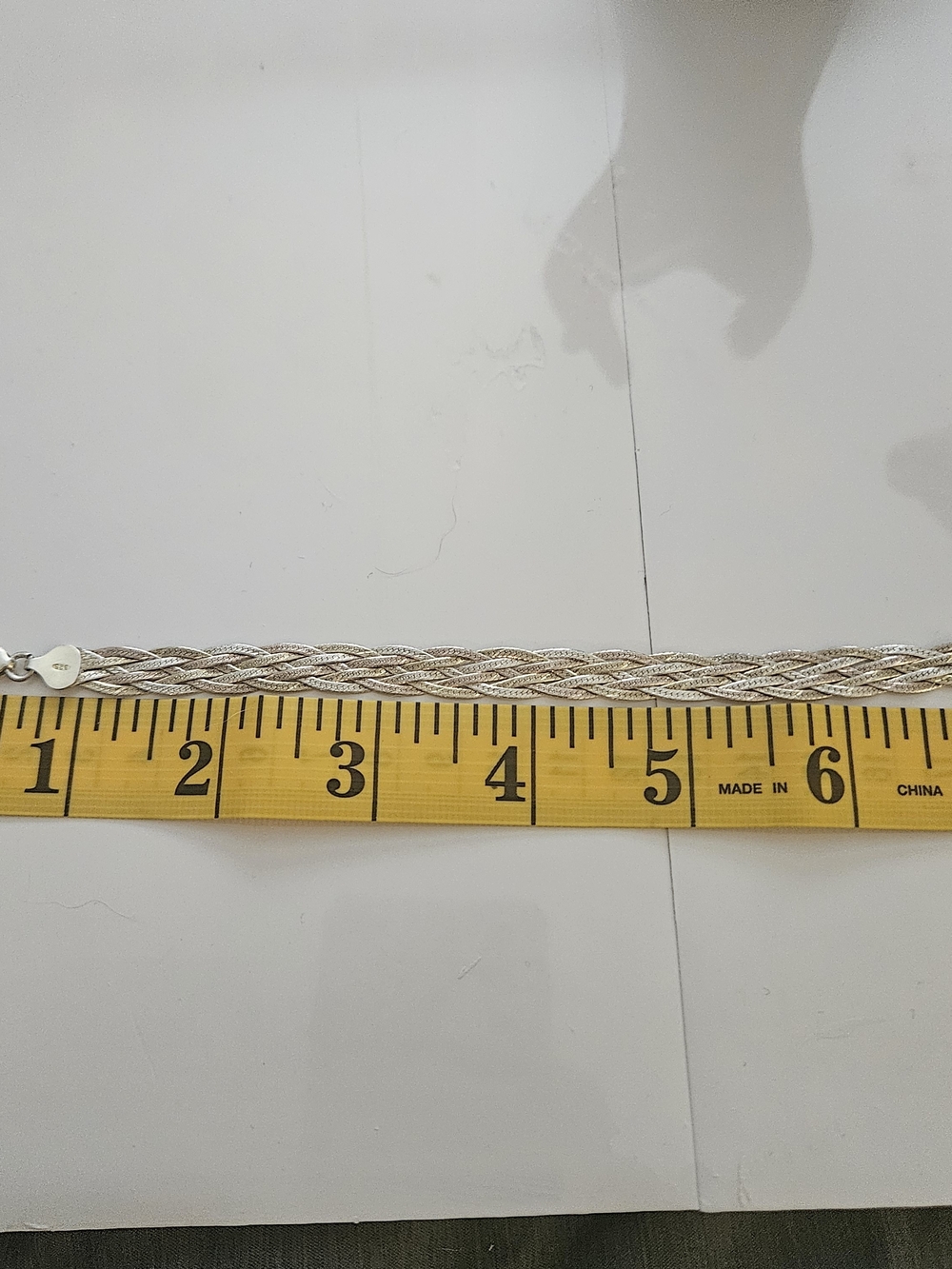 Sterling Silver Multi-Strand Braided Herringbone Chain Bracelet